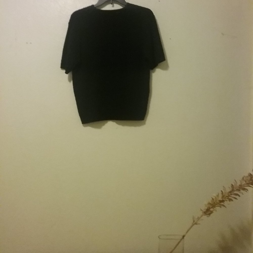 Vintage Pendleton Black 100% Cotton Cable Knit Sweater - Picture 2 of 13